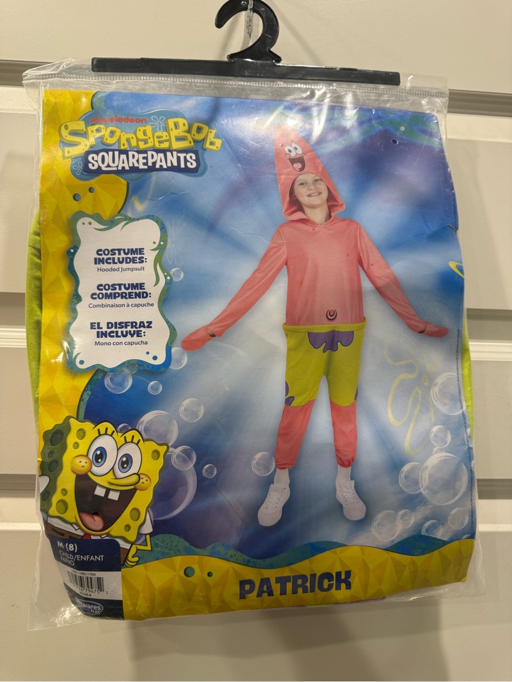 SpongeBob SquarePants Patrick Star Pink and Green Hooded Jumpsuit Costume